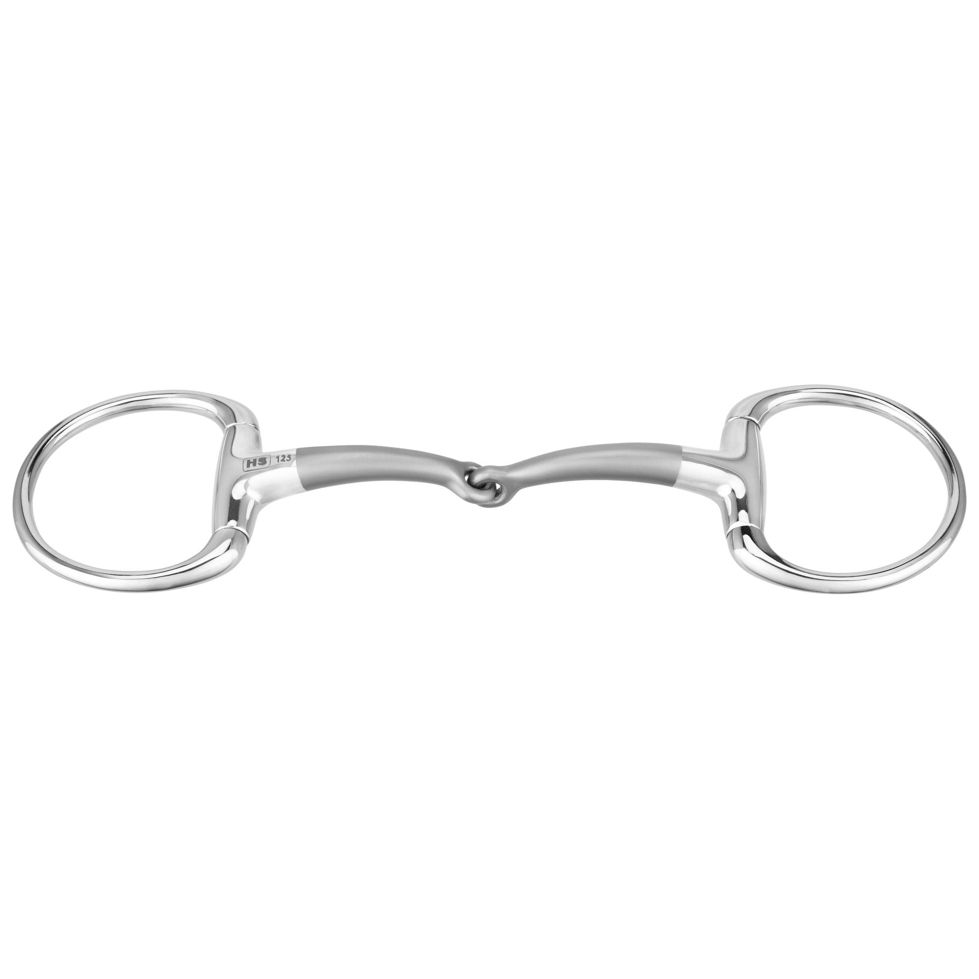 SATINOX Eggbutt bit 14 mm single jointed - Stainless steel, size 125 mm (5")