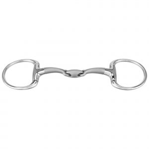 SATINOX Eggbutt bit 14 mm double jointed - Stainless steel, size 135 mm (5 1/4")