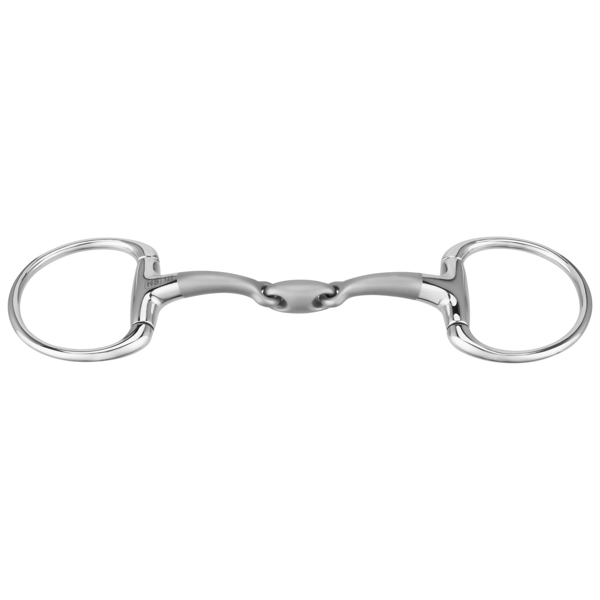SATINOX Eggbutt bit 14 mm double jointed - Stainless steel, size 145 mm (5 3/4")
