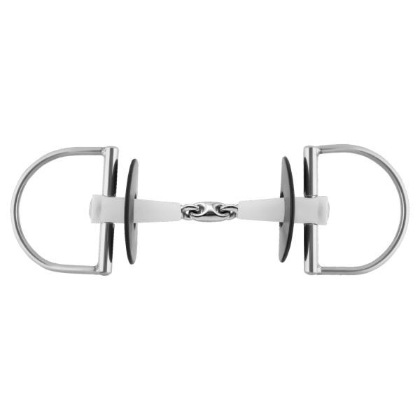 Nathe D-Ring snaffle 18 mm double jointed - 135 mm width