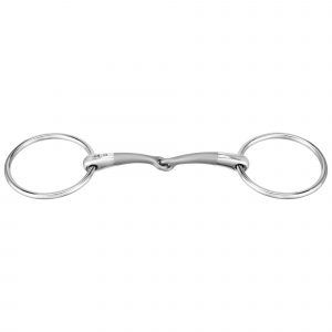 SATINOX loose ring snaffle 12 mm single jointed - Stainless steel, size 135 mm (5 1/4")