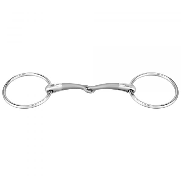 SATINOX loose ring snaffle 12 mm single jointed - Stainless steel, size 125 mm (5")