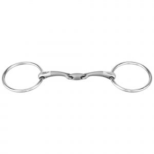 SATINOX loose ring snaffle 12 mm double jointed - Stainless steel, size 125 mm (5")