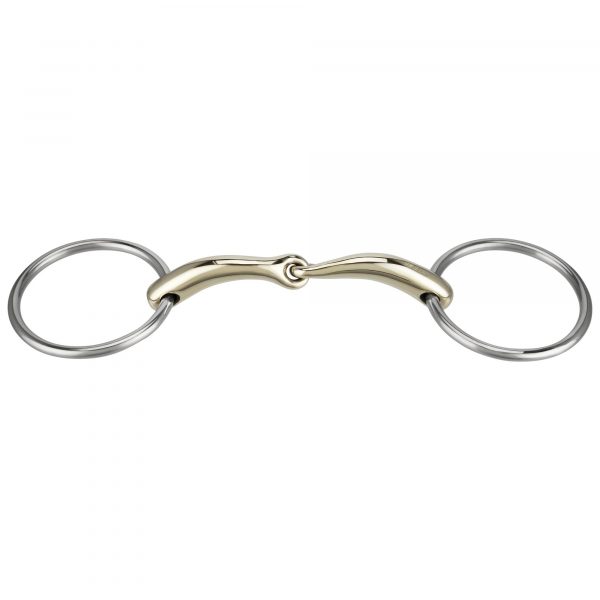 Pronamic Pony Loose Ring snaffle 14 mm single jointed - Sensogan, 115 mm (4 1/2")