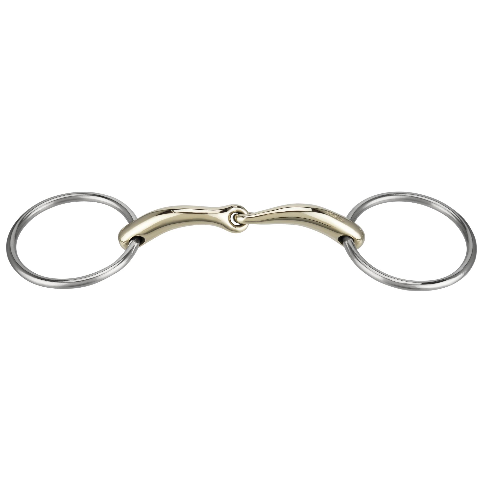 Pronamic Pony Loose Ring snaffle 14 mm single jointed - Sensogan, 115 mm (4 1/2")