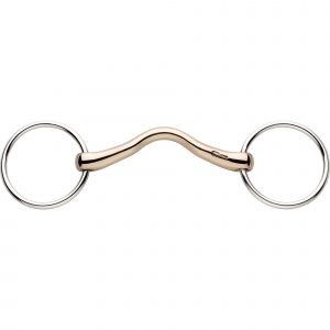 CM Mullen Mouth snaffle 16 mm rigid mullen mouth bit with port - Aurigan, size 120 mm