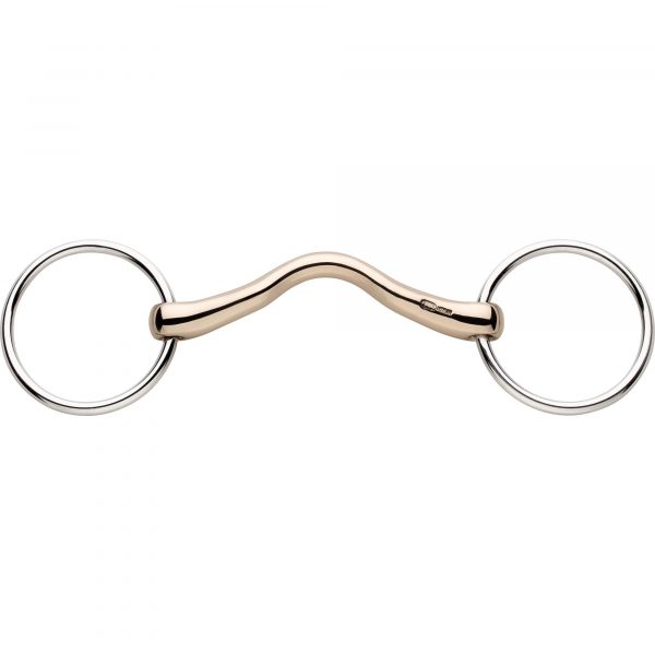 CM Mullen Mouth snaffle 16 mm rigid mullen mouth bit with port - Aurigan, size 120 mm