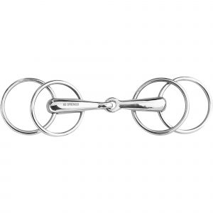 Loose Ring snaffle with 4 rings 20 mm - Stainless steel, size 145 mm (5 3/4")
