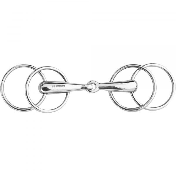 Loose Ring snaffle with 4 rings 20 mm - Stainless steel, size 135 mm (5 1/4")