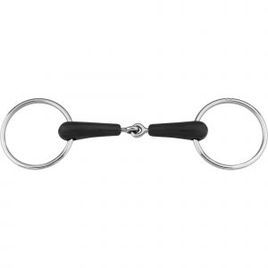 Rubber bit soft 18 mm single jointed, size 145 mm (5 3/4")