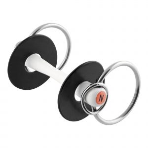 Nathe Standard bit 20 mm with additional small rings - 140 mm (5 1/2")
