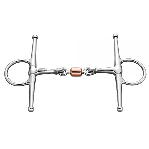 Full Cheek 14 mm with coated copper roll - Stainless steel, size 145 mm (5 3/4")