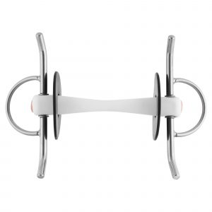 Nathe Full Cheek snaffle 20 mm with flexible Mullen Mouth - 140 mm (5 1/2")