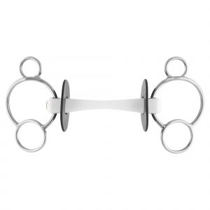 Nathe 3-Ring bit 20 mm with flexible Mullen Mouth - 130 mm (5 1/8")