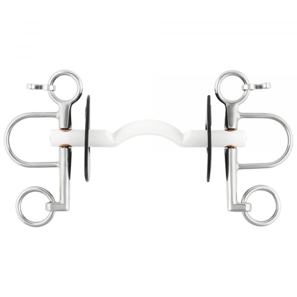 Nathe Pelham 15 mm with soft Mullen Mouth, port and short cheeks - size 135 mm (5 1/4")