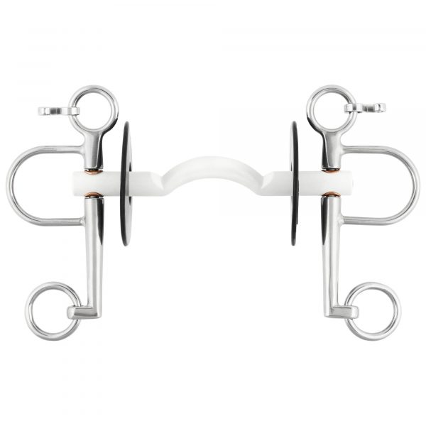 Nathe Pelham 15 mm with soft Mullen Mouth, port and long cheeks - size 125 mm (5")