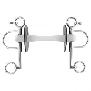Nathe Pelham 20 mm with flexible Mullen Mouth, long cheeks - 130 mm (5 1/8")