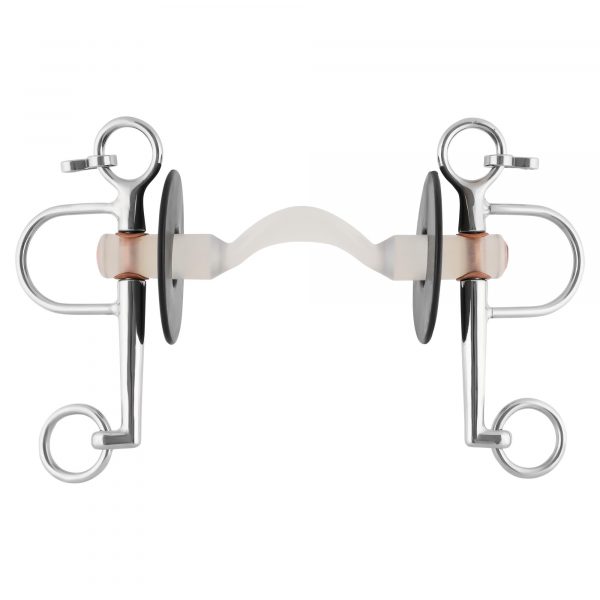 Nathe Pelham 20 mm with hard Mullen Mouth with port and long cheeks - 125 mm (5")