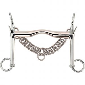 Weymouth with fixed curb chain hooks 16 mm - Aurigan, size 145 mm