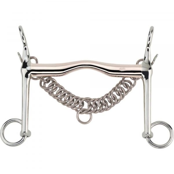Weymouth with fixed curb chain hooks 16 mm - Aurigan, size 145 mm