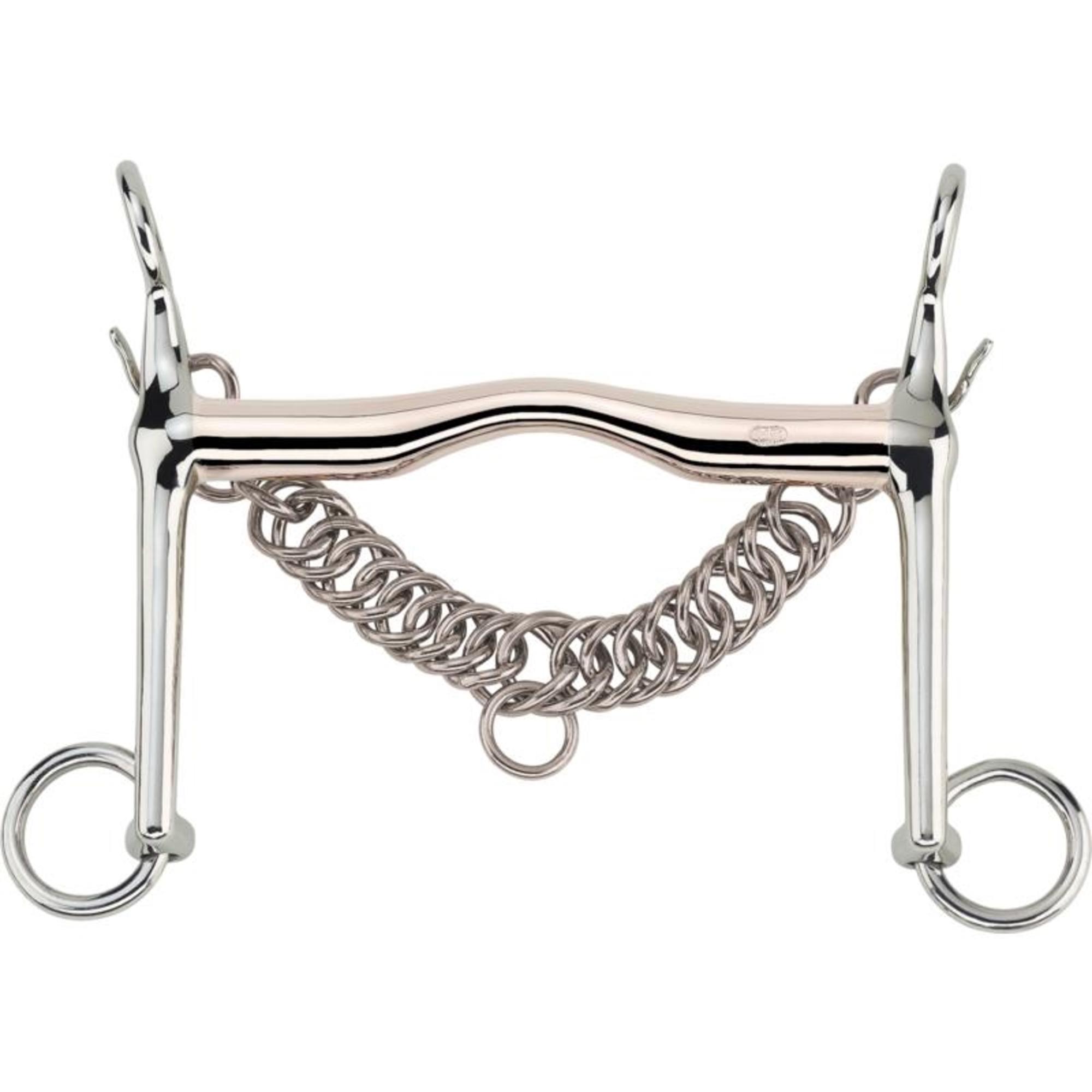 Weymouth with fixed curb chain hooks 16 mm - Aurigan, size 145 mm