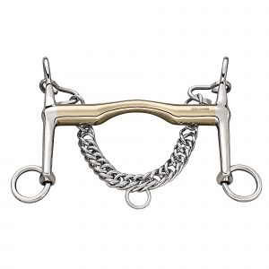 Weymouth bit "FC" 18 mm with short cheeks - Sensogan, size 125 mm (5")