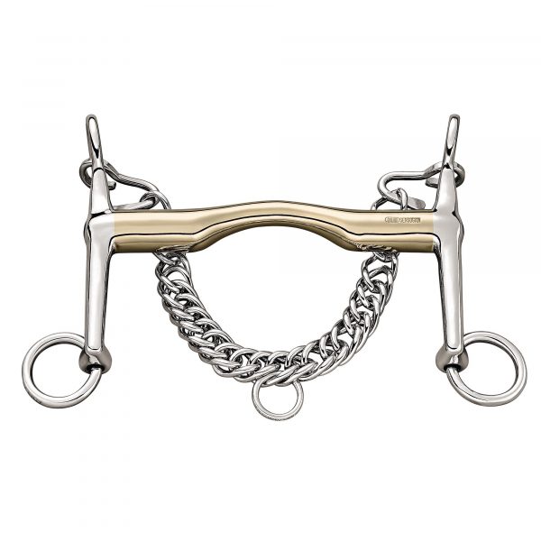 Weymouth bit "FC" 18 mm with short cheeks - Sensogan, size 125 mm (5")
