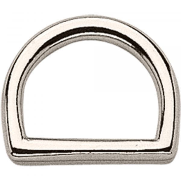 D-Ring, casted - German Silver, 25 mm clear width