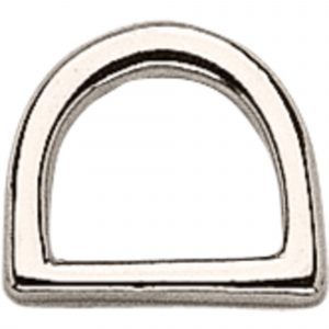 D-Ring, casted - German Silver, 23 mm clear width