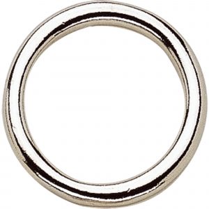 Martingale ring - brass polished, 50 mm clear width