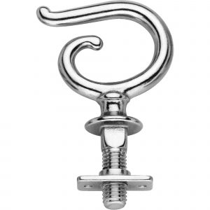 Pad hook with nut - Stainless steel
