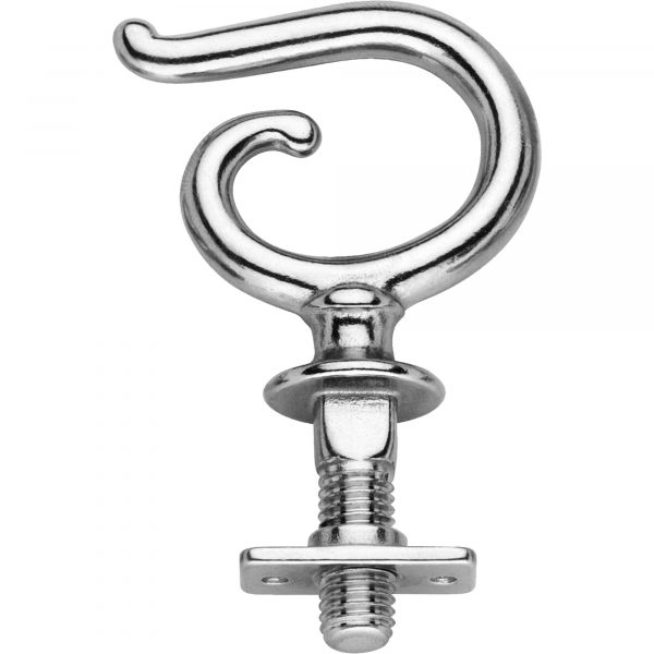 Pad hook with nut - Stainless steel