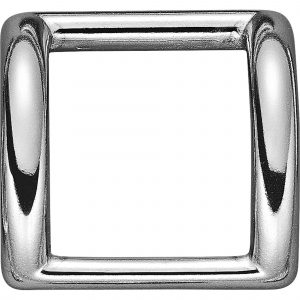 Trace square - Stainless steel, 36 mm clear width