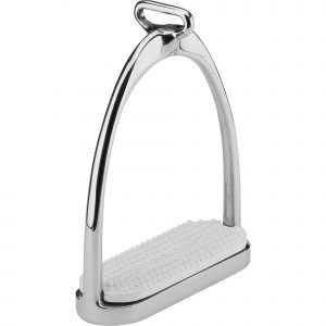 ISI-Stirrups - Stainless steel, size 120 mm with white rubber pad