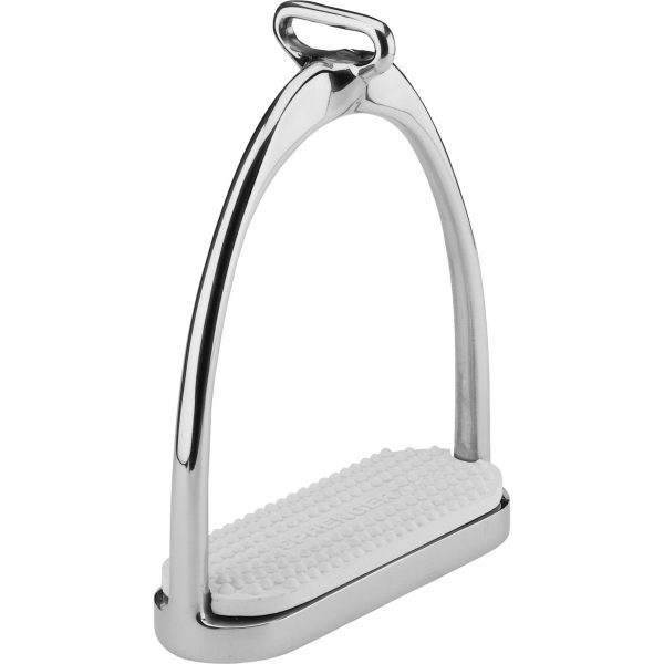 ISI-Stirrups - Stainless steel, size 120 mm with white rubber pad
