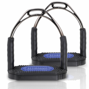 Bow Balance Stirrups - Stainless steel anthracite, size 120 mm (4 3/4")