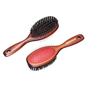 Mane brush with two sides, Measures 230 x 65 mm