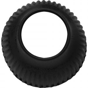 Ribbed bell Boots - Rubber black, Measures 85 x 140 mm