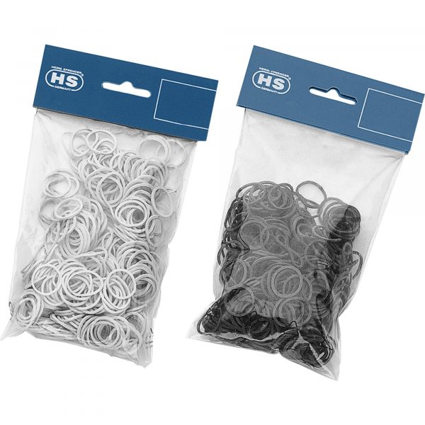 Plaiting rubber bands - white