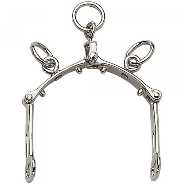 Lungeing caveson iron - Steel nickel plated
