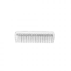 Mane comb - Aluminium, Measures 90 x 25 mm