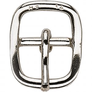 Buckle for spur straps - Steel nickel plated, 16 mm clear width