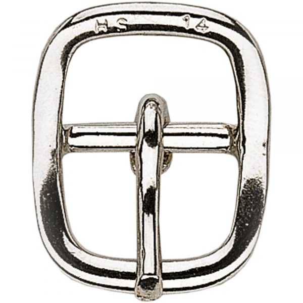 Buckle for spur straps - Steel nickel plated, 14 mm clear width