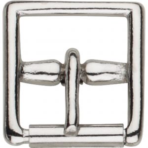 Stirrup leather buckle - brass nickel plated, 25 mm clear width