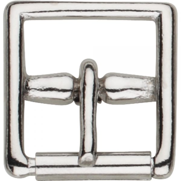 Stirrup leather buckle - brass nickel plated, 25 mm clear width