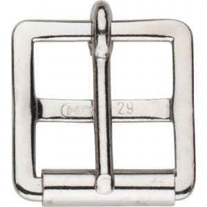 Girth buckle - Steel nickel plated, 29 mm clear width