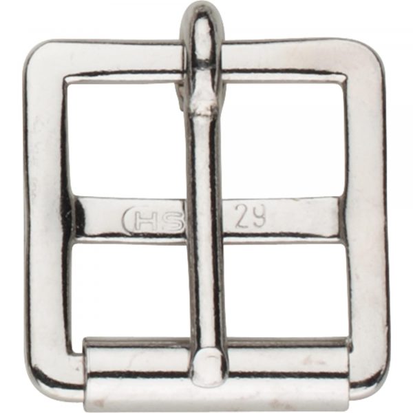 Girth buckle - Steel nickel plated, 29 mm clear width