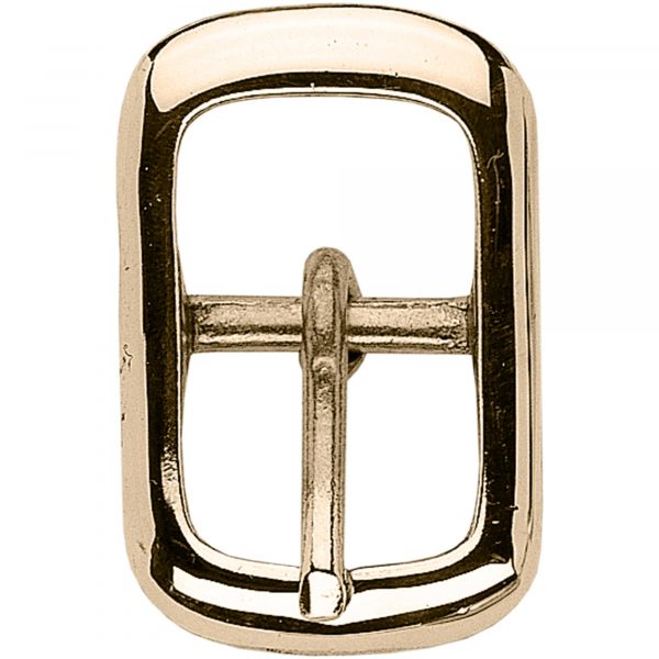 Buckle - brass polished, 20 mm clear width