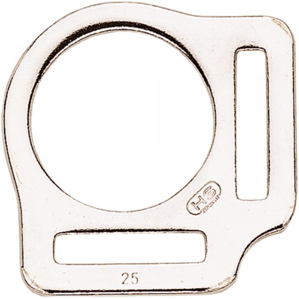 Halter square - Steel nickel plated, 25 mm clear width