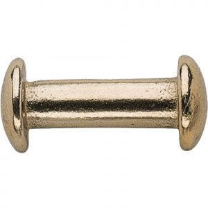 Toggle for halters - brass polished, 25 mm clear width